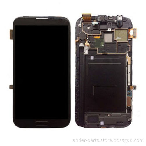 Wholesale for Samsung Note 2 N7105 LCD Display Digitizer Assembly with Frame